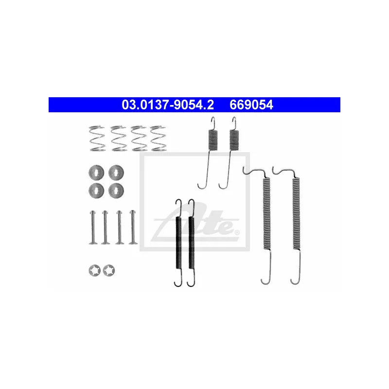 Kit d'accessoires, mâchoire de frein ATE 03.0137-9054.2