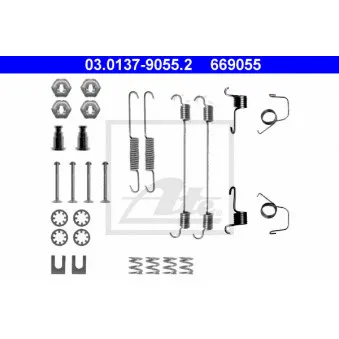 Kit d'accessoires, mâchoire de frein ATE 03.0137-9055.2