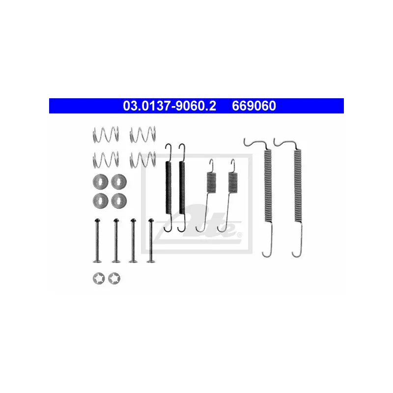Kit d'accessoires, mâchoire de frein ATE 03.0137-9060.2