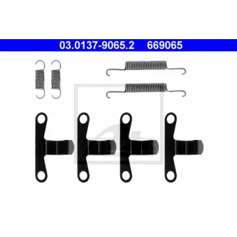 Kit d'accessoires, mâchoires de frein de stationnement ATE 03.0137-9065.2