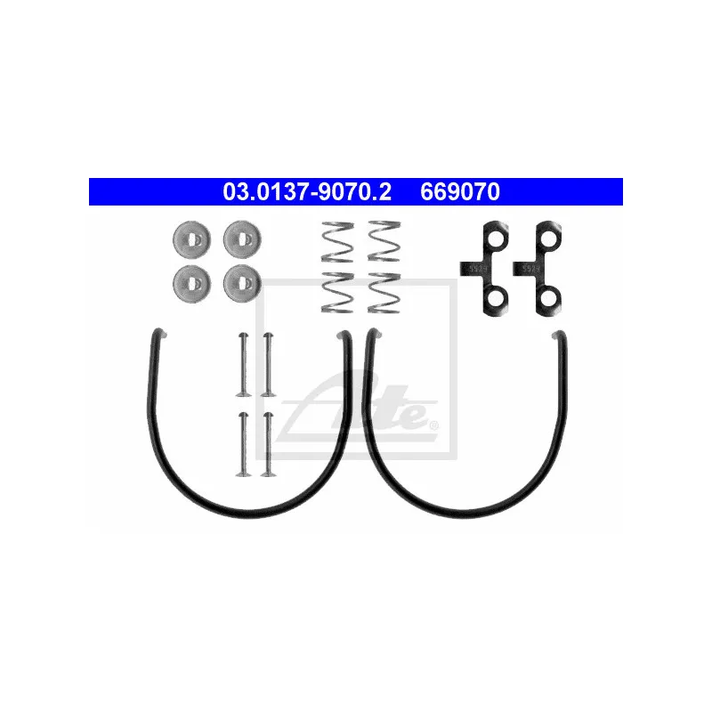 Kit d'accessoires, mâchoire de frein ATE 03.0137-9070.2