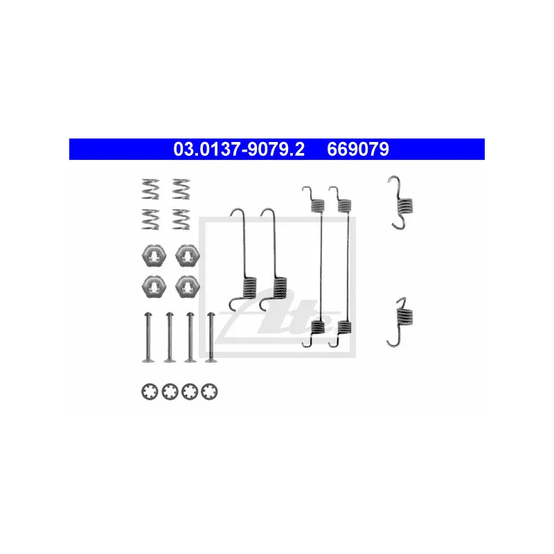Kit d'accessoires, mâchoire de frein ATE 03.0137-9079.2