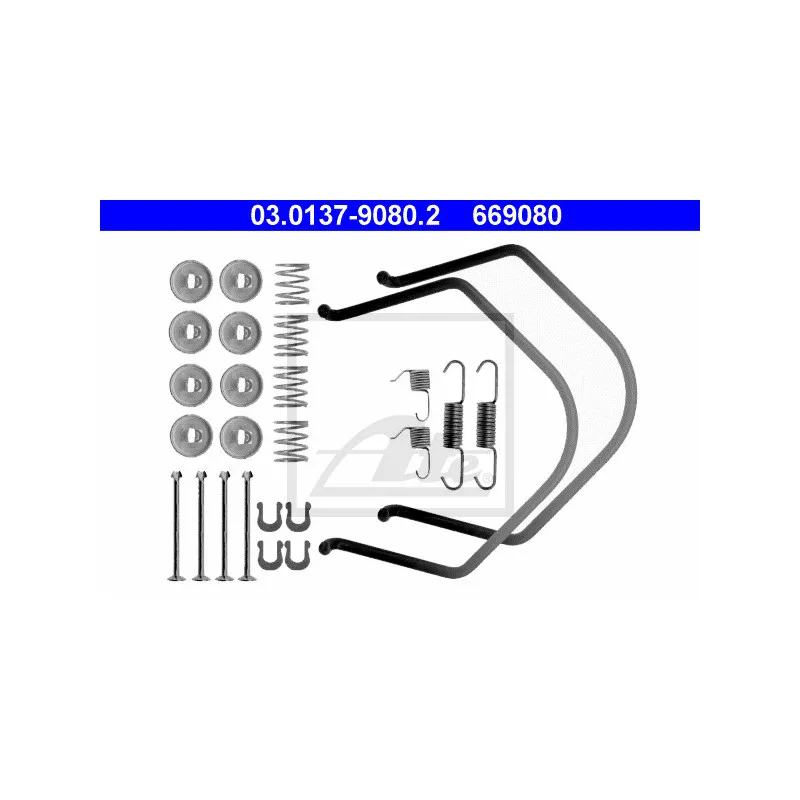 Kit d'accessoires, mâchoire de frein ATE 03.0137-9080.2