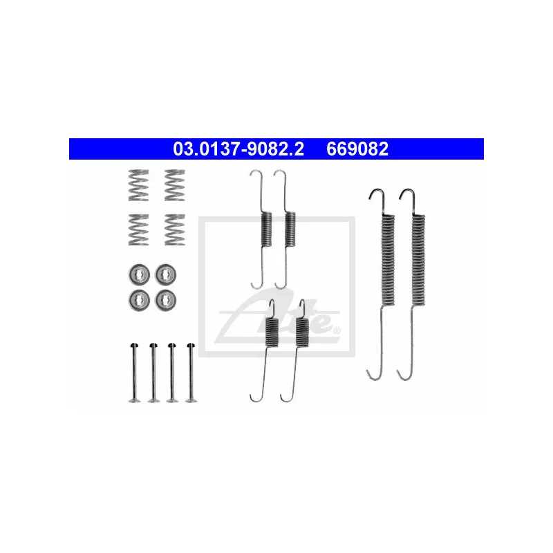 Kit d'accessoires, mâchoire de frein ATE 03.0137-9082.2