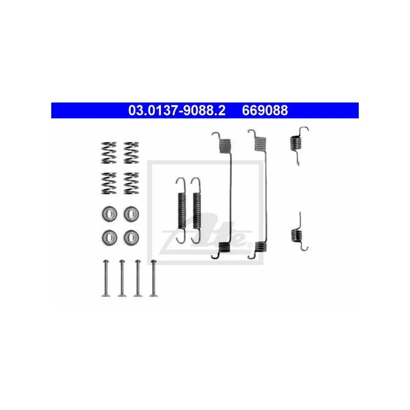 Kit d'accessoires, mâchoire de frein ATE 03.0137-9088.2