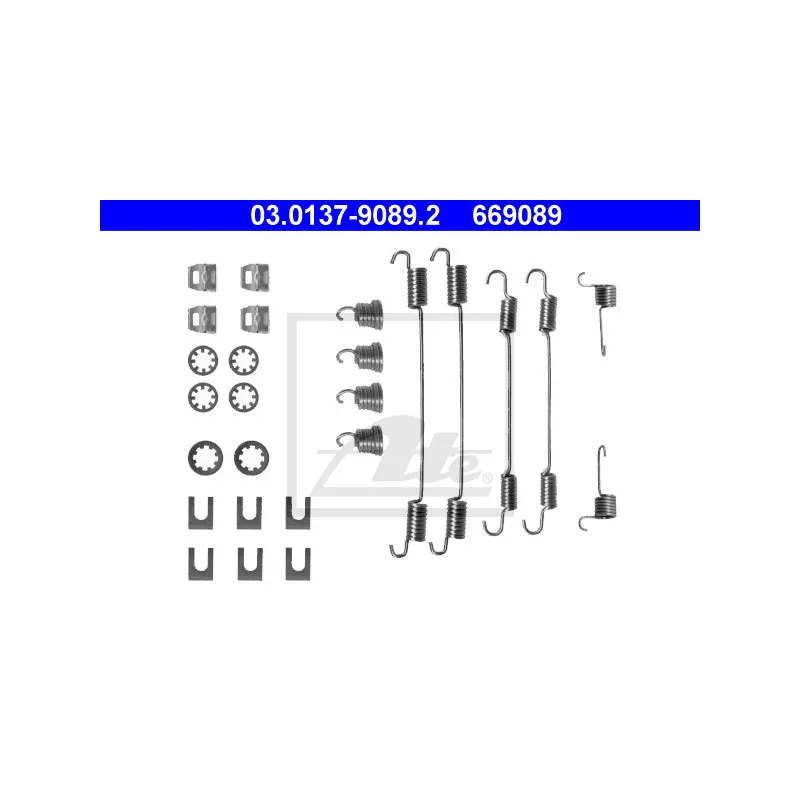 Kit d'accessoires, mâchoire de frein ATE 03.0137-9089.2