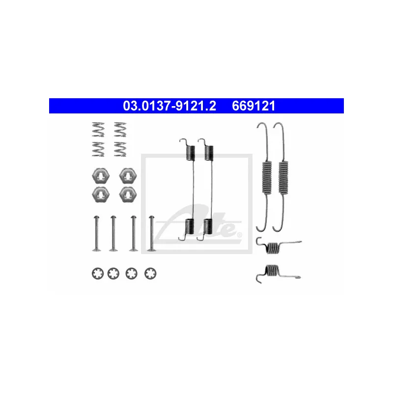 Kit d'accessoires, mâchoire de frein ATE 03.0137-9121.2