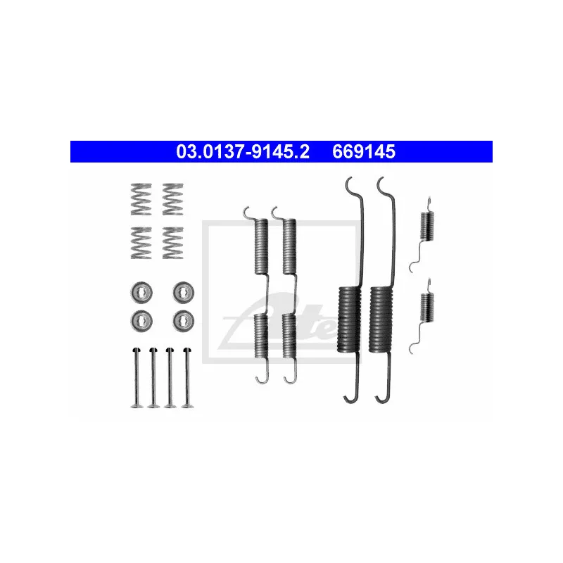 Kit d'accessoires, mâchoire de frein ATE 03.0137-9145.2