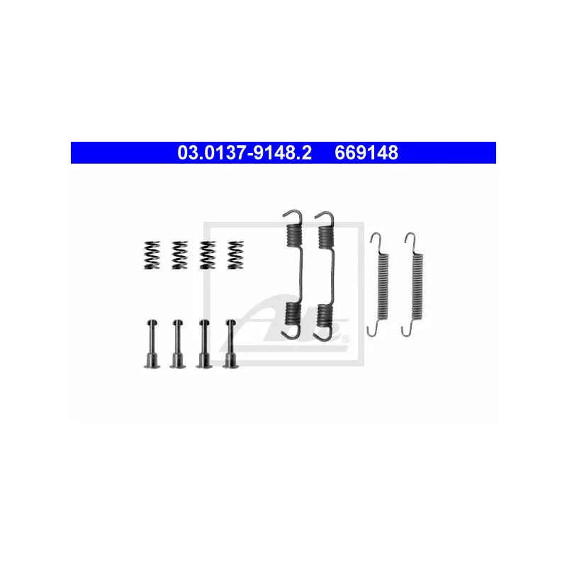 Kit d'accessoires, mâchoires de frein de stationnement ATE 03.0137-9148.2