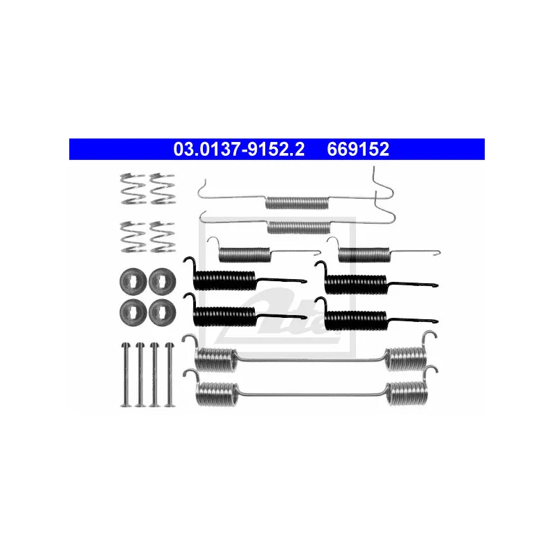 Kit d'accessoires, mâchoire de frein ATE 03.0137-9152.2