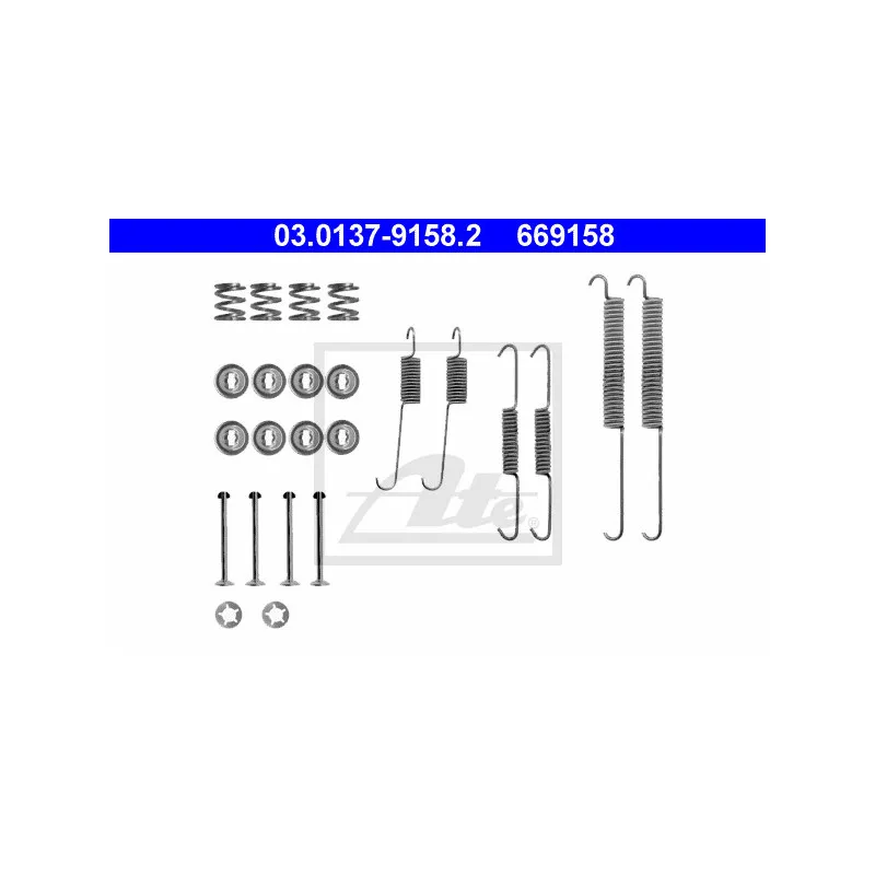 Kit d'accessoires, mâchoire de frein ATE 03.0137-9158.2