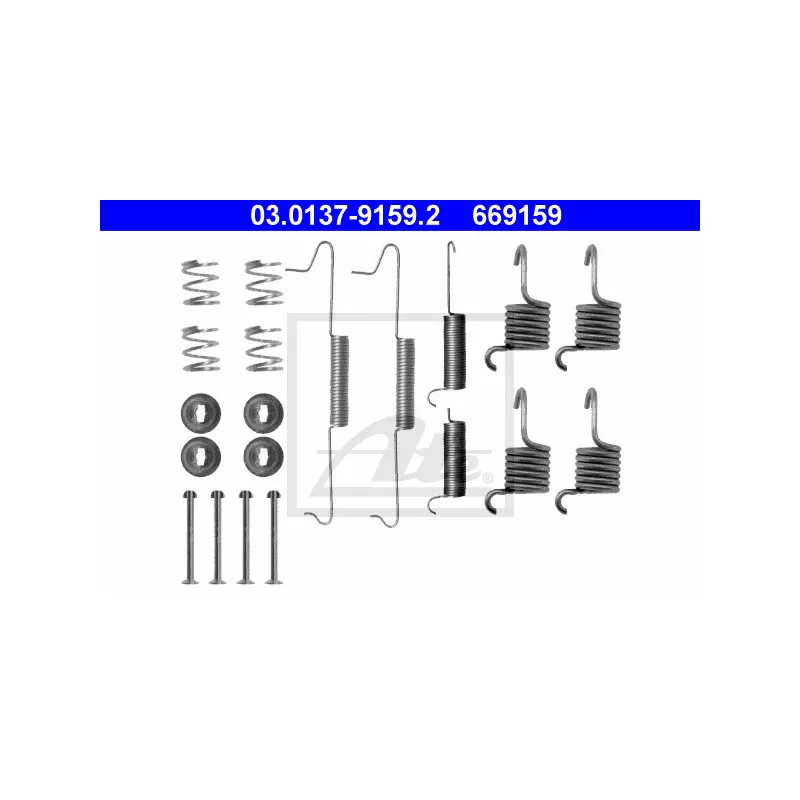 Kit d'accessoires, mâchoire de frein ATE 03.0137-9159.2