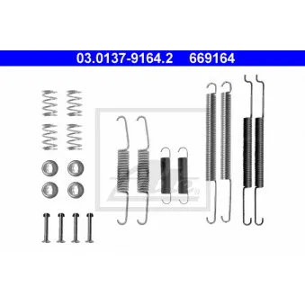 Kit d'accessoires, mâchoire de frein ATE 03.0137-9164.2