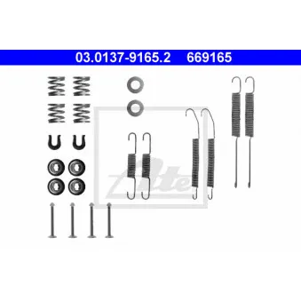 Kit d'accessoires, mâchoire de frein ATE 03.0137-9165.2