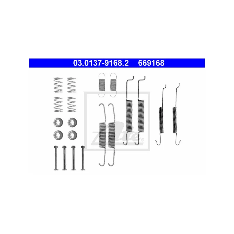 Kit d'accessoires, mâchoire de frein ATE 03.0137-9168.2