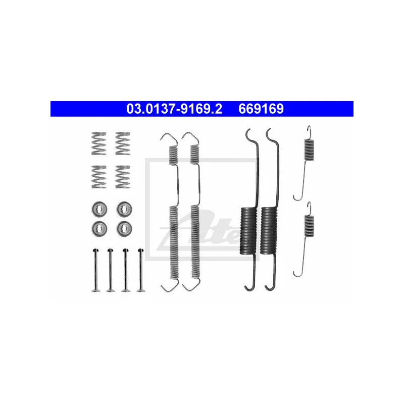Kit d'accessoires, mâchoire de frein ATE 03.0137-9169.2