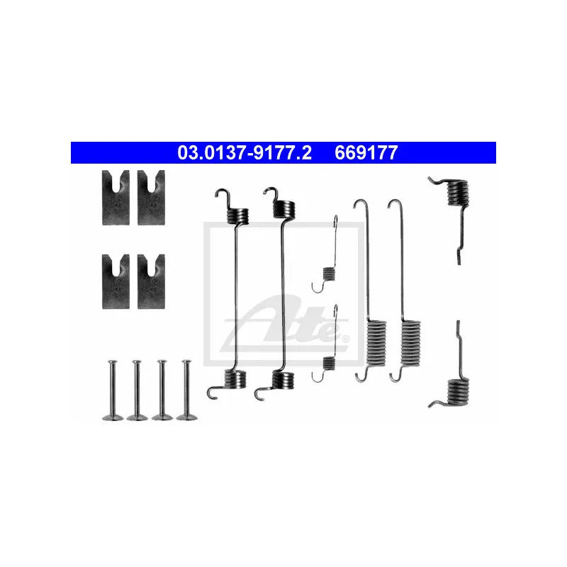 Kit d'accessoires, mâchoire de frein ATE 03.0137-9177.2