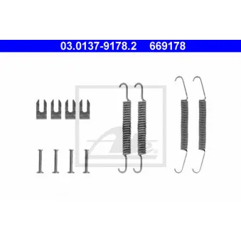 Kit d'accessoires, mâchoire de frein ATE 03.0137-9178.2