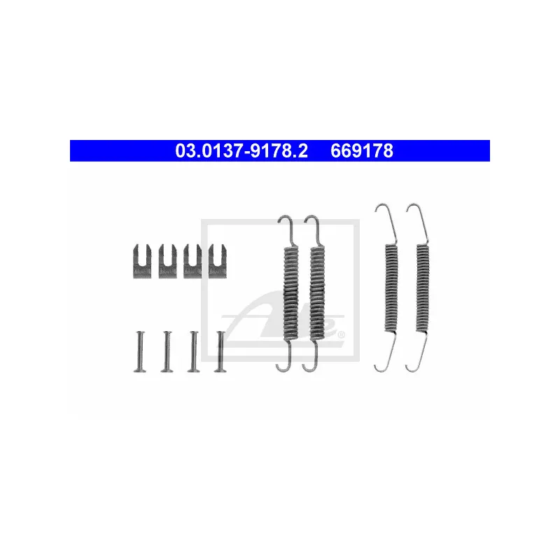Kit d'accessoires, mâchoire de frein ATE 03.0137-9178.2