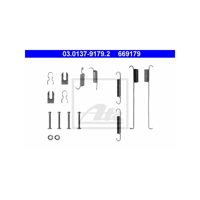 Kit d'accessoires, mâchoire de frein ATE 03.0137-9179.2
