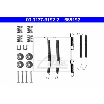 Kit d'accessoires, mâchoire de frein ATE 03.0137-9192.2