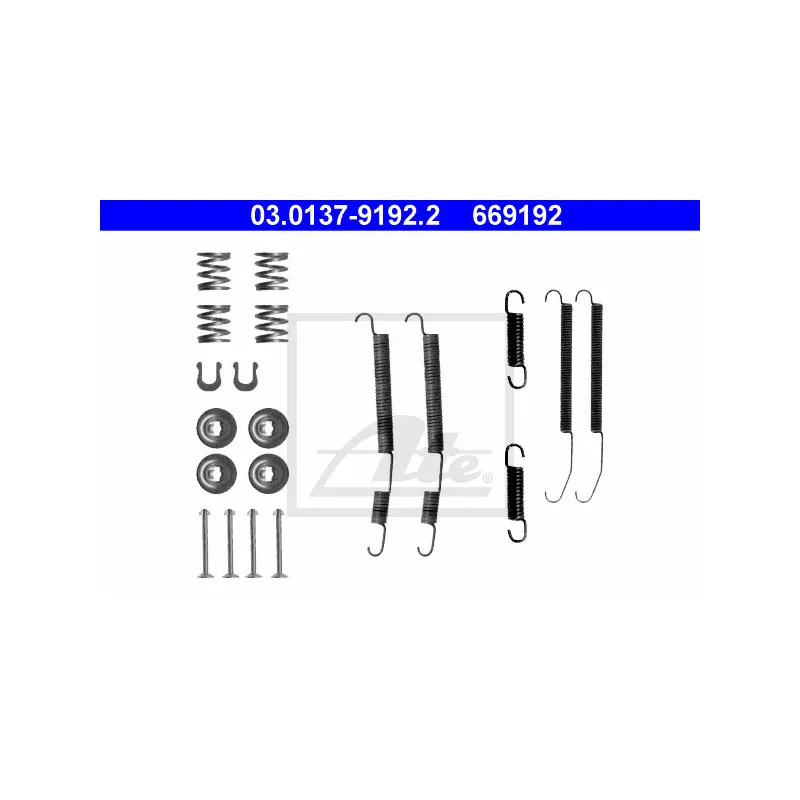 Kit d'accessoires, mâchoire de frein ATE 03.0137-9192.2