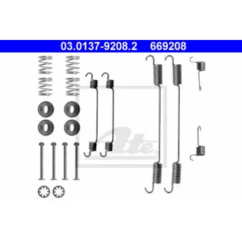 Kit d'accessoires, mâchoire de frein ATE 03.0137-9208.2