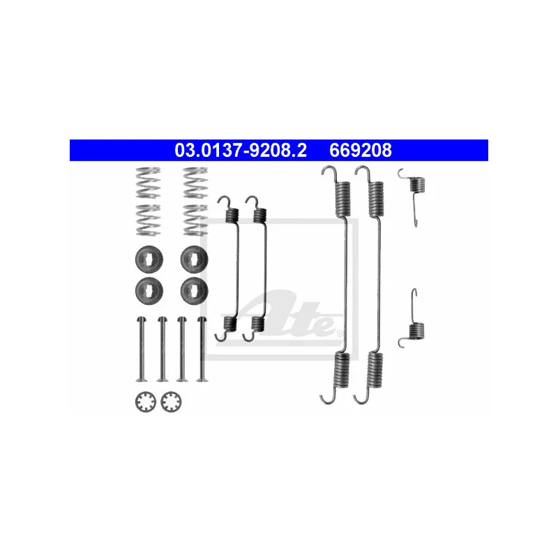 Kit d'accessoires, mâchoire de frein ATE 03.0137-9208.2