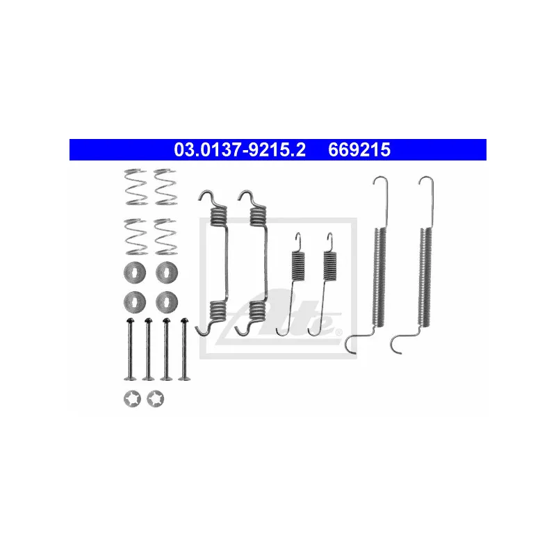 Kit d'accessoires, mâchoire de frein ATE 03.0137-9215.2