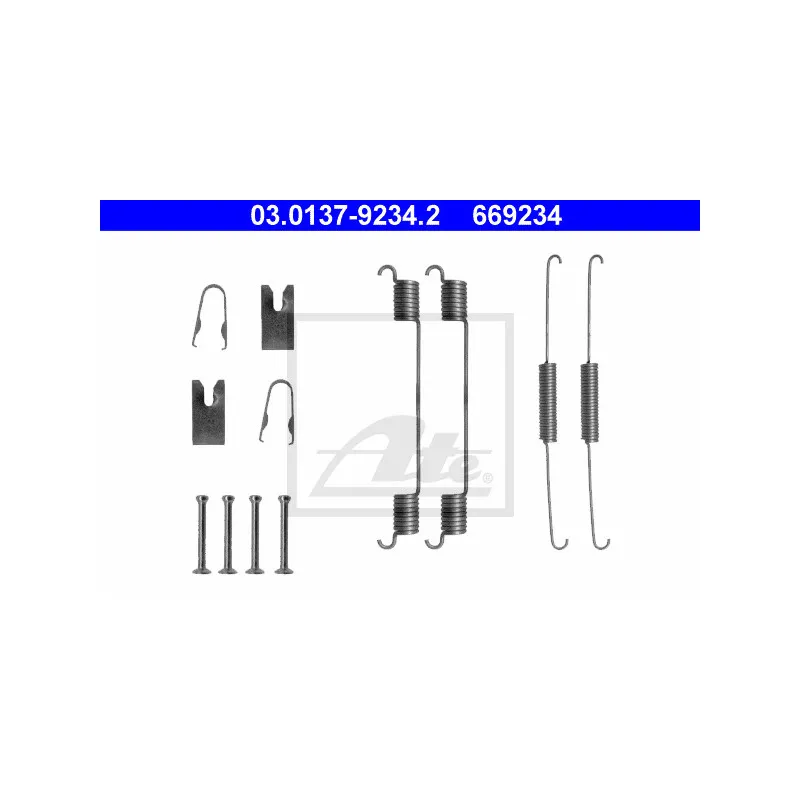 Kit d'accessoires, mâchoire de frein ATE 03.0137-9234.2