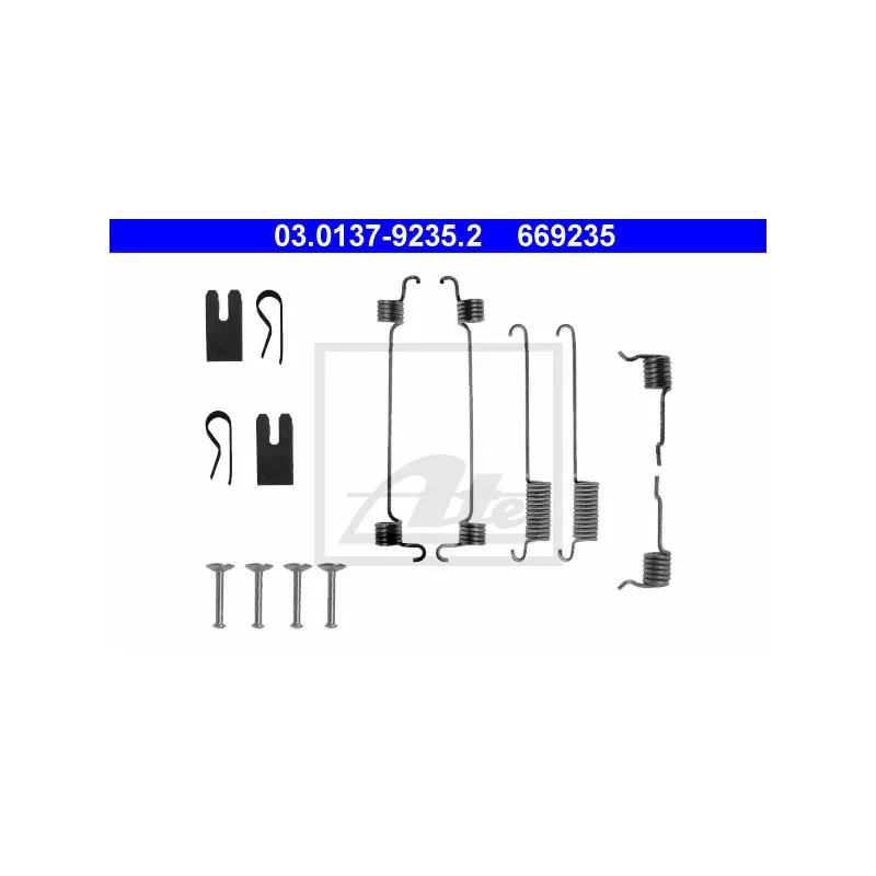 Kit d'accessoires, mâchoire de frein ATE 03.0137-9235.2