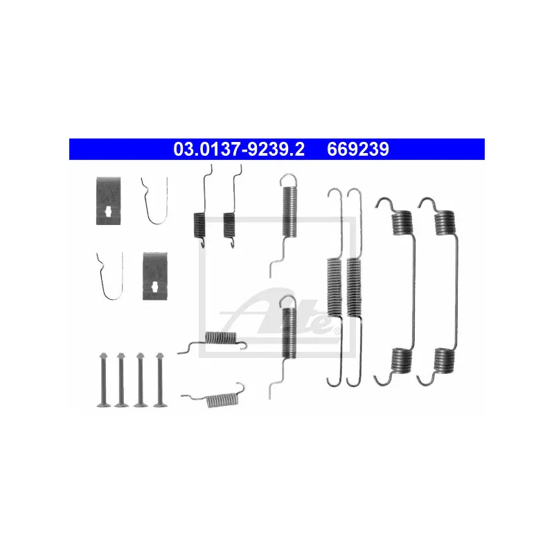 Kit d'accessoires, mâchoire de frein ATE 03.0137-9239.2