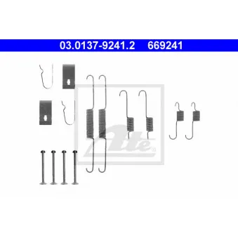 Kit d'accessoires, mâchoire de frein ATE 03.0137-9241.2