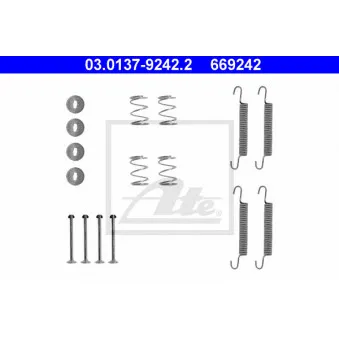Kit d'accessoires, mâchoires de frein de stationnement ATE 03.0137-9242.2