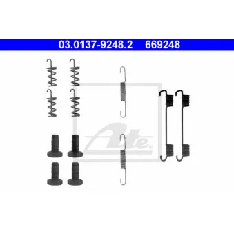 Kit d'accessoires, mâchoires de frein de stationnement ATE 03.0137-9248.2