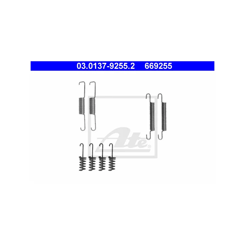 Kit d'accessoires, mâchoires de frein de stationnement ATE 03.0137-9255.2