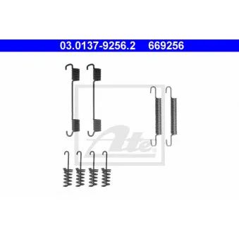 Kit d'accessoires, mâchoires de frein de stationnement ATE 03.0137-9256.2