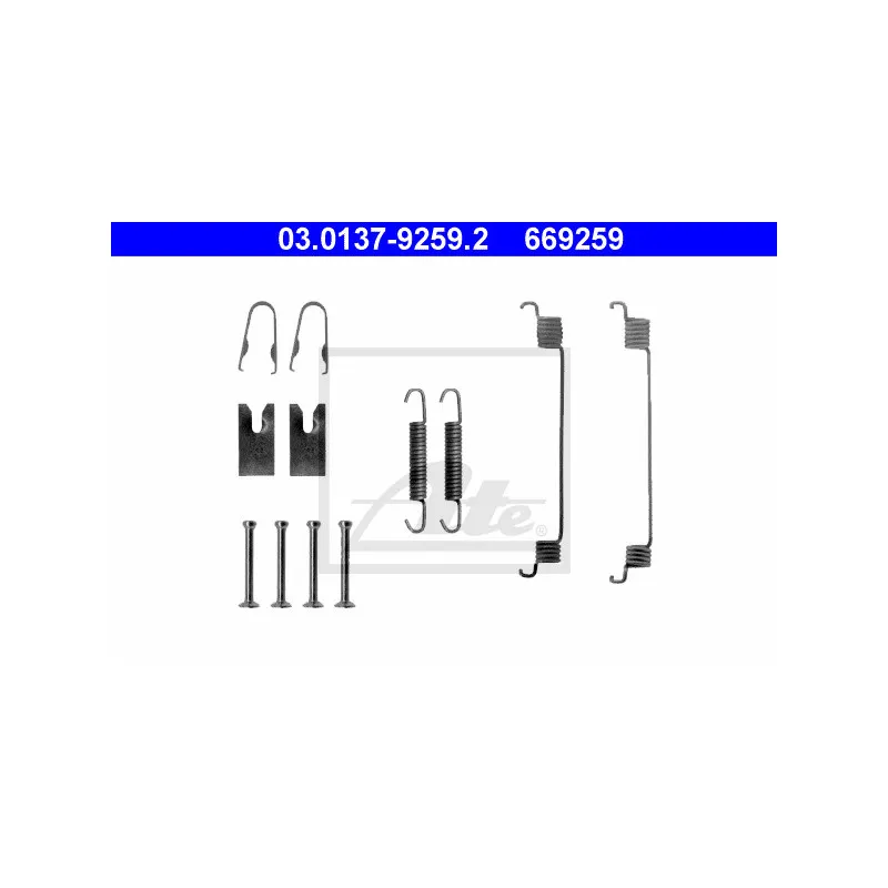 Kit d'accessoires, mâchoire de frein ATE 03.0137-9259.2