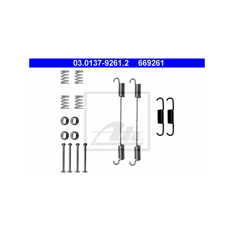 Kit d'accessoires, mâchoire de frein ATE 03.0137-9261.2