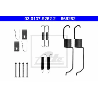 Kit d'accessoires, mâchoire de frein ATE 03.0137-9262.2