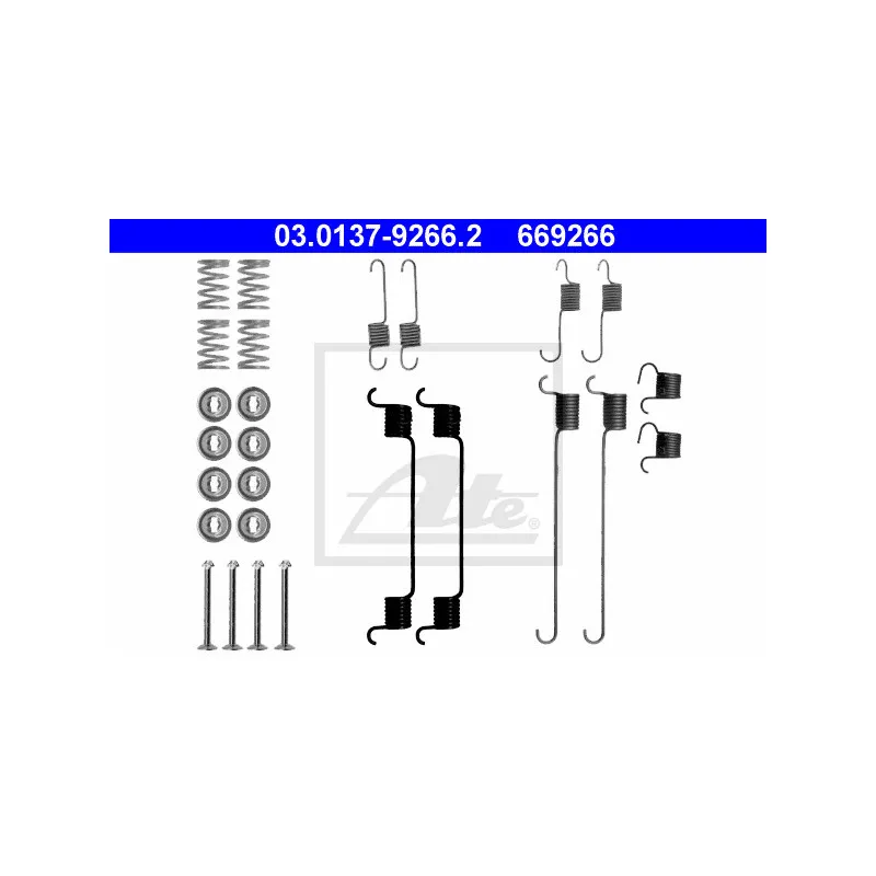 Kit d'accessoires, mâchoire de frein ATE 03.0137-9266.2