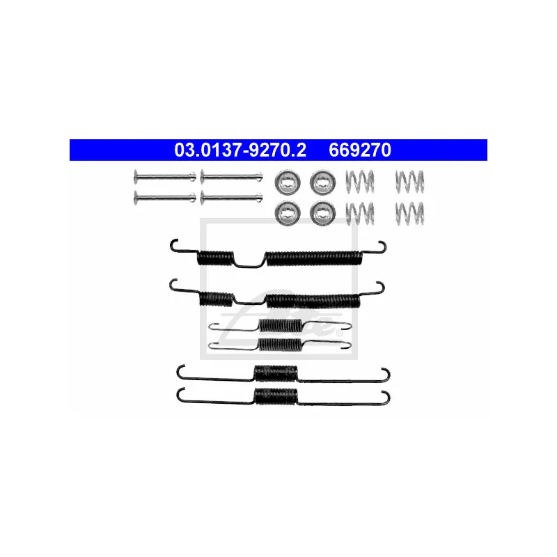 Kit d'accessoires, mâchoire de frein ATE 03.0137-9270.2