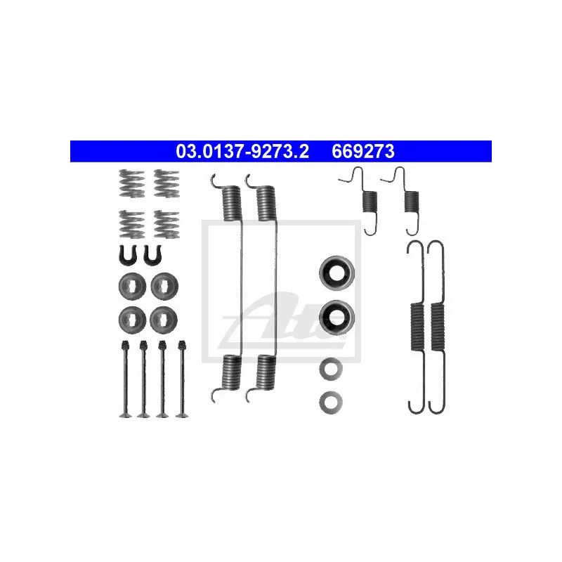 Kit d'accessoires, mâchoire de frein ATE 03.0137-9273.2