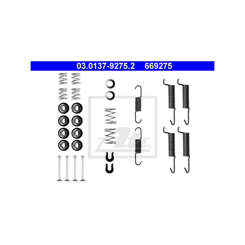 Kit d'accessoires, mâchoires de frein de stationnement ATE 03.0137-9275.2