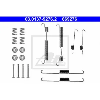 Kit d'accessoires, mâchoire de frein ATE 03.0137-9276.2