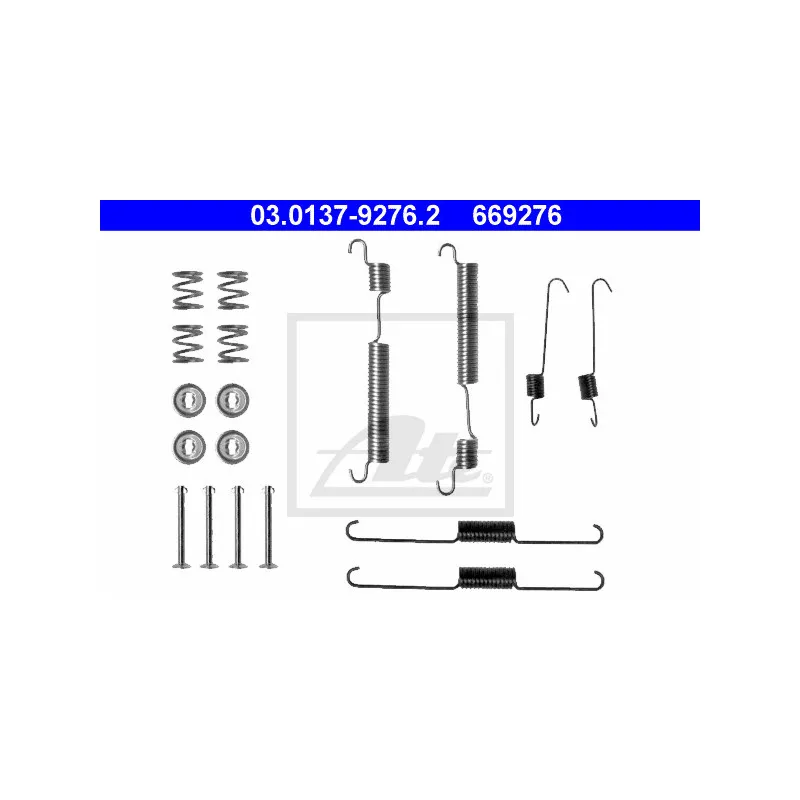 Kit d'accessoires, mâchoire de frein ATE 03.0137-9276.2