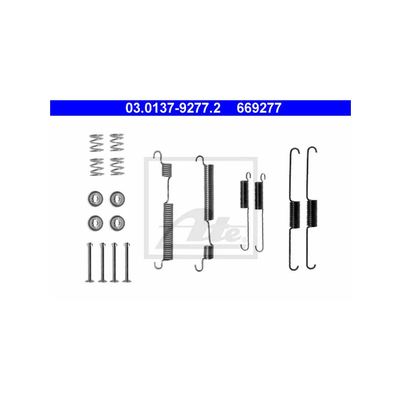 Kit d'accessoires, mâchoire de frein ATE 03.0137-9277.2