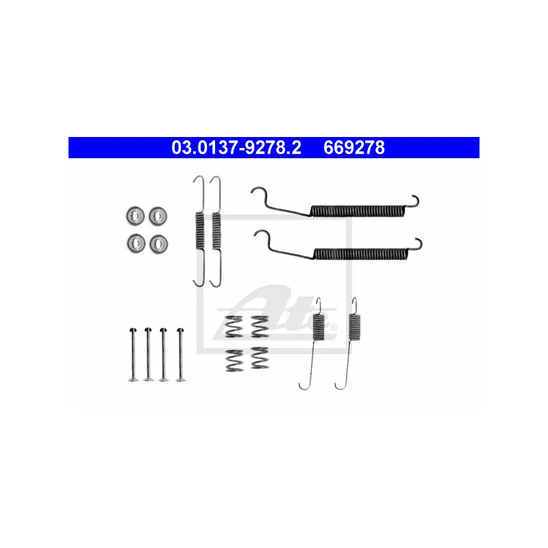 Kit d'accessoires, mâchoire de frein ATE 03.0137-9278.2