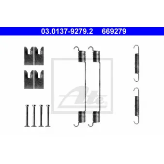 Kit d'accessoires, mâchoire de frein ATE 03.0137-9279.2