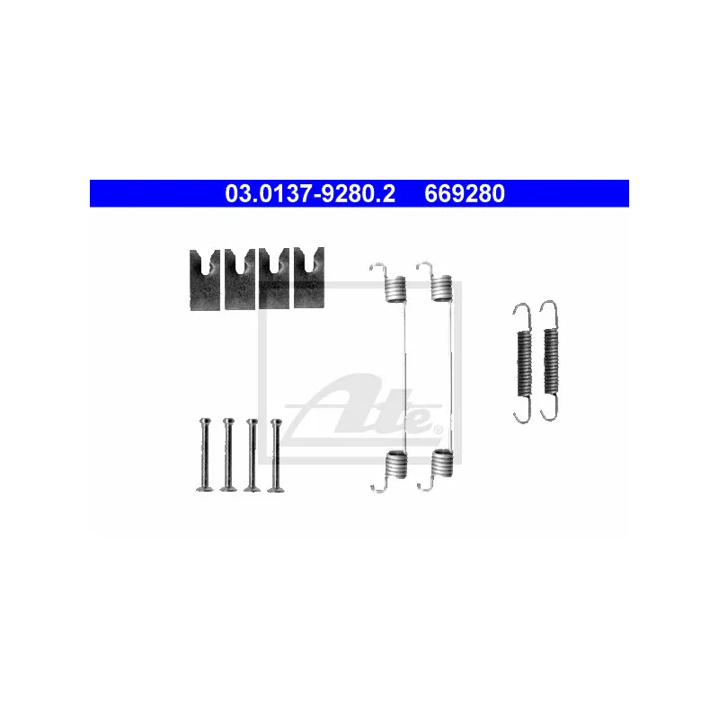 Kit d'accessoires, mâchoire de frein ATE 03.0137-9280.2